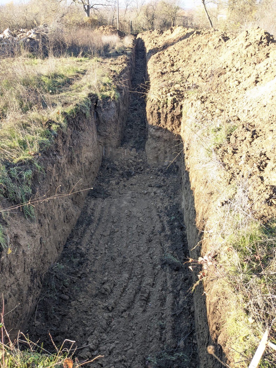 Long septic trench excavated at the Kiten KOIVU site