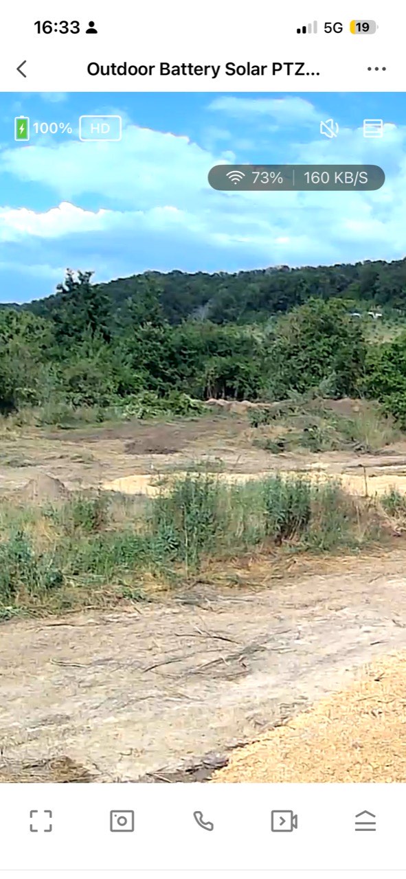 Camera view of the prepared Kiten KOIVU foundation area