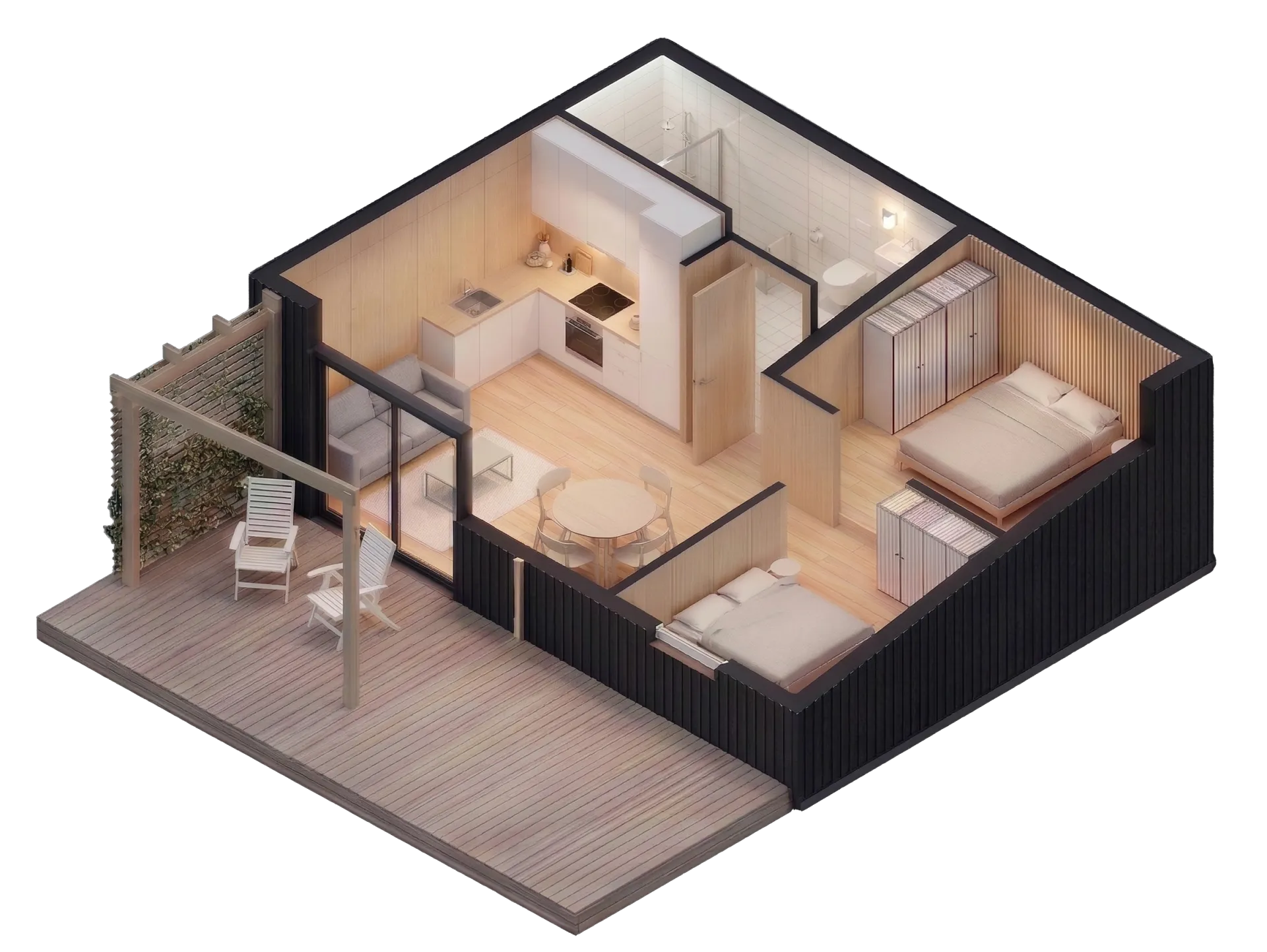 KOIVU 3D furnished layout