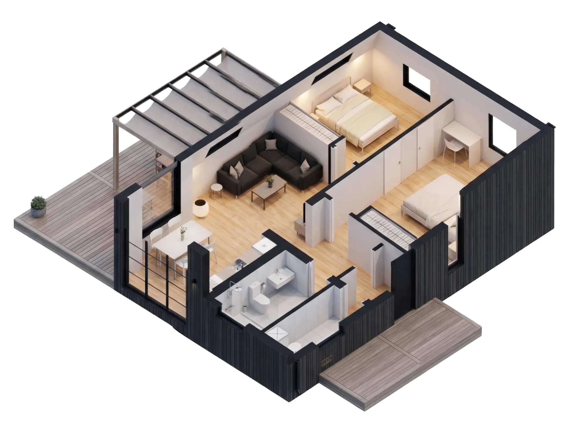 MERI 3D furnished layout