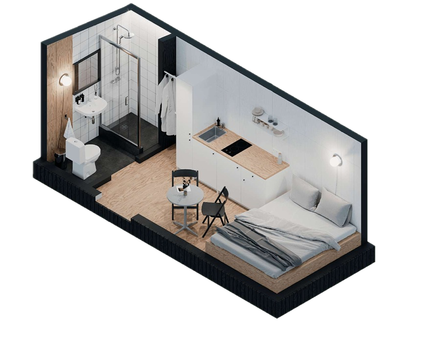 PILVI 3D furnished layout