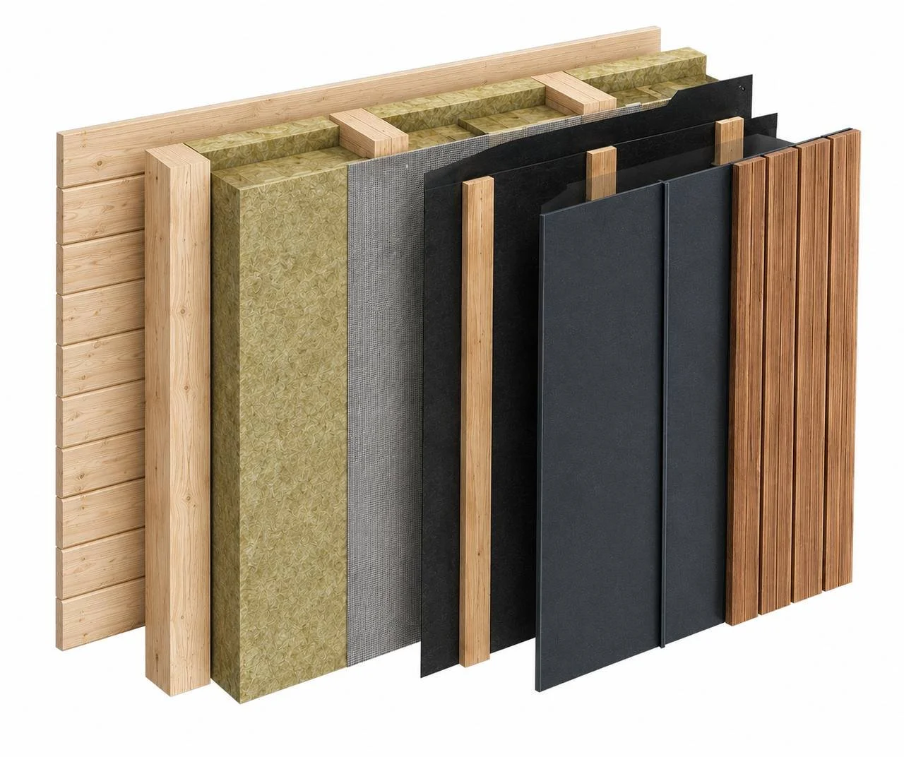LINDHOME modular timber wall section