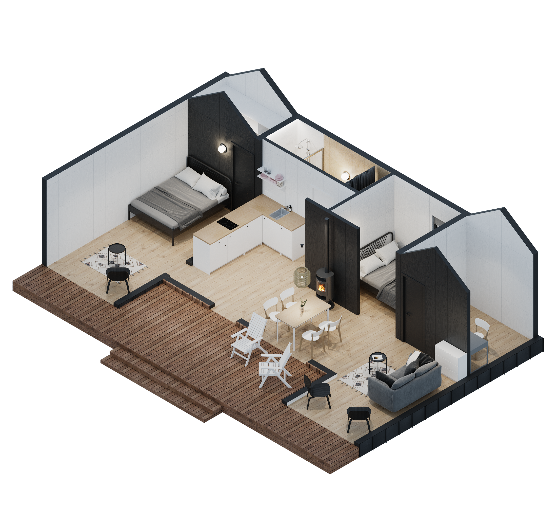 KUUSI 3D furnished layout